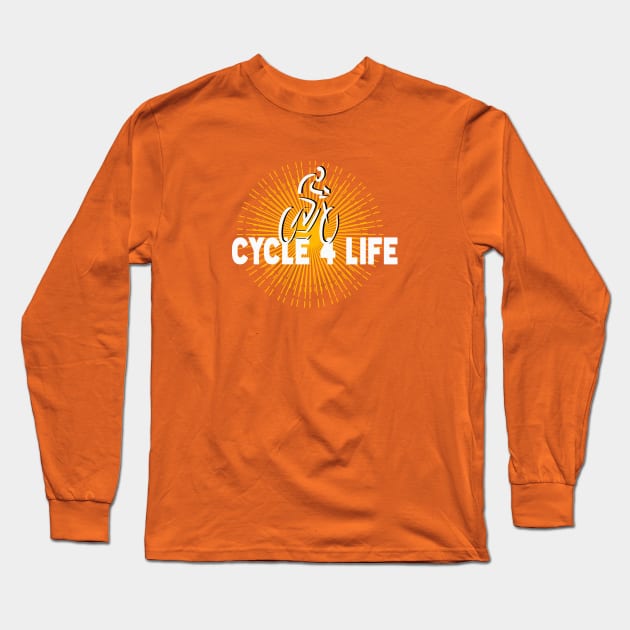 Cycle 4 Life Long Sleeve T-Shirt by Atomic Chile 